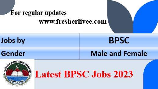 Latest BPSC Jobs 2023