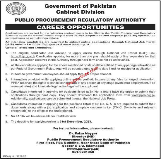 Cabinet Division New Jobs 2024