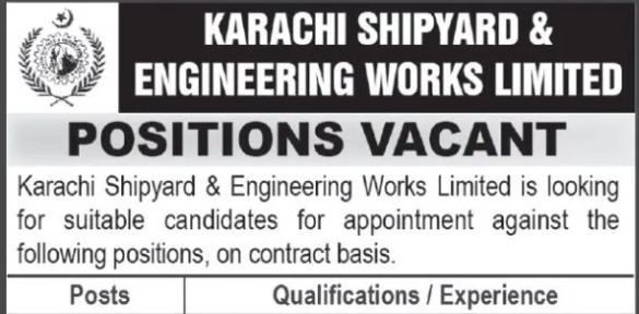 KS&EW Fresh Jobs 2024 Karachi